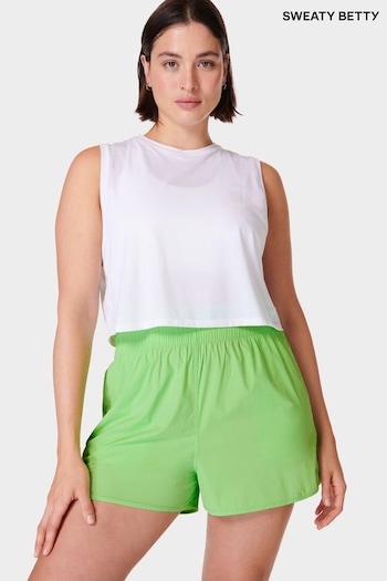 Sweaty Betty Green Relay Unlined Shell Shorts Performance (E25355) | £45