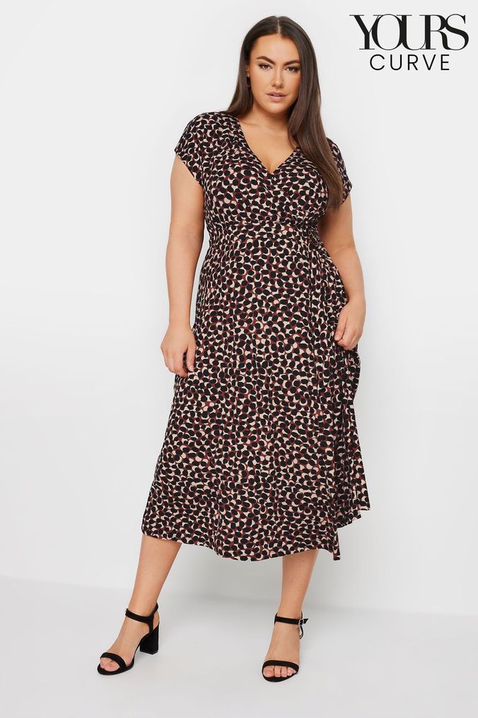 Buy Women s Red Animal Print V Neck Dresses Online Next UK