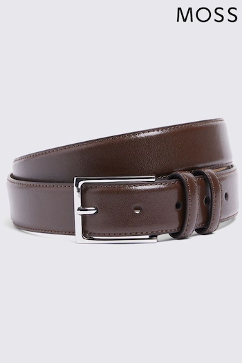 MOSS Classic Leather Brown Belt (E25721) | £30