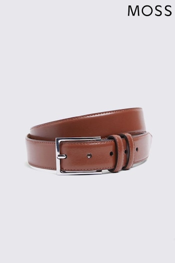 MOSS Classic Leather Tan Brown Belt (E25727) | £30