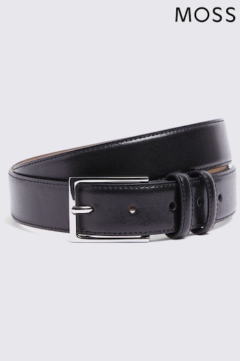 MOSS Classic Leather Black Belt (E25728) | £30