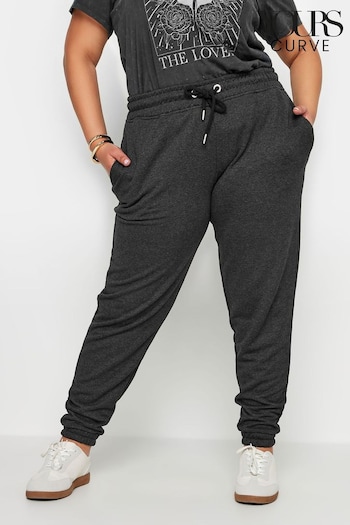 Yours Curve Grey Elasticated Stretch Joggers (E25770) | £27