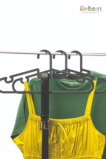 ReBorn Dark Grey Pack of 15 Recycled Coat Hangers (E25965) | £37