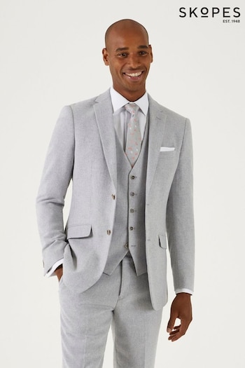 Skopes Grey Jude Silver Tailored Fit Suit Jacket (E26051) | £135