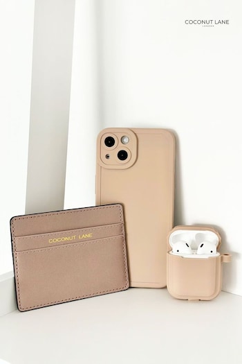 Coconut Lane Nude NAKD Card Holder Airpods iPhone 13 Case (E26386) | £38