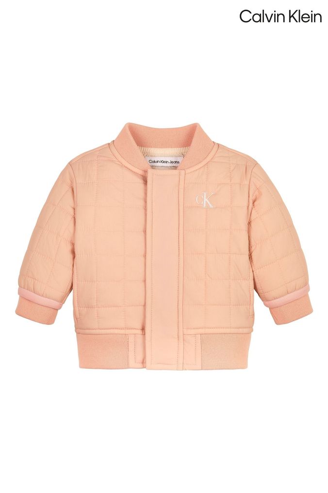 Calvin klein pink bomber jacket outlet