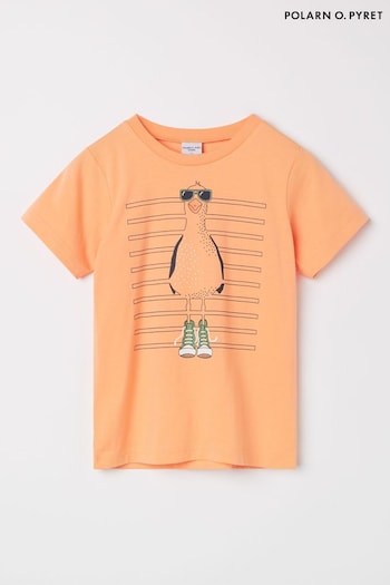 Polarn O Pyret  Organic Cotton Floral Print T-Shirt (E26580) | £14