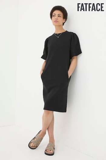 FatAmping Black Enya Jersey Dress (E26594) | £55