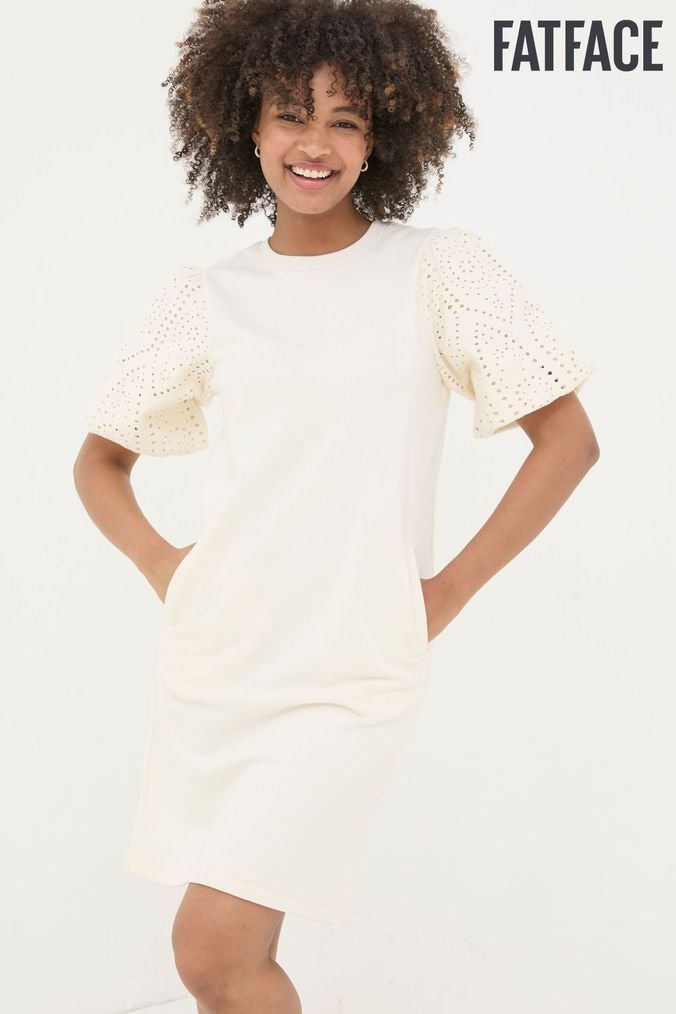 Plain white jersey dress 2025