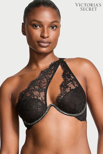 Victoria's Secret Black One Shoulder Monowire Twinkle Shine Strap Bra (E26705) | £45