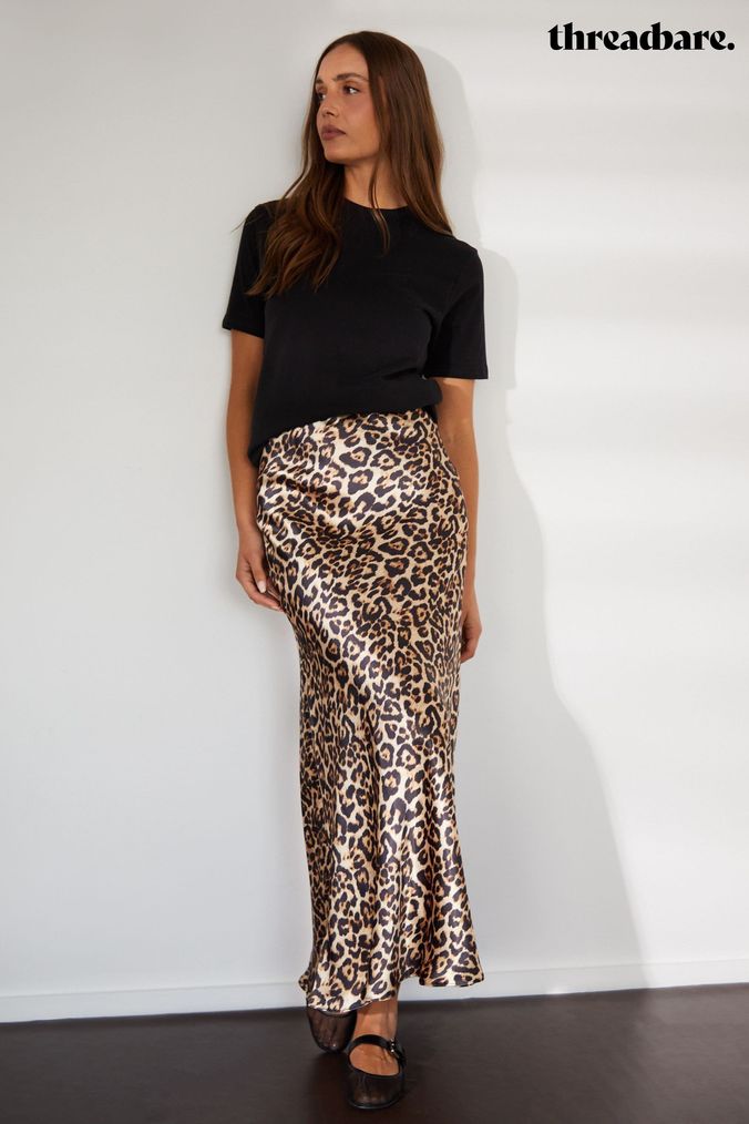 Cheetah skirt silk shop