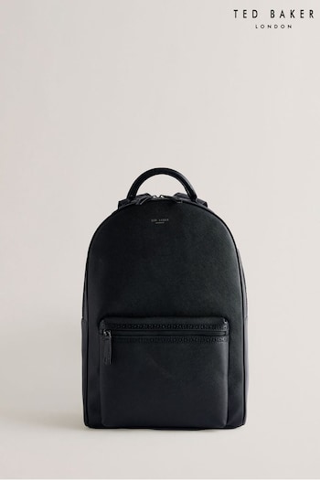 Ted Baker Black Conann Saffiano Leather Backpack (E27199) | £185