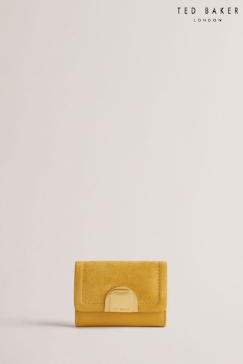 Ted Baker Yellow Small Imperia Lock Detail Fold Over Purse (E27206) | £65