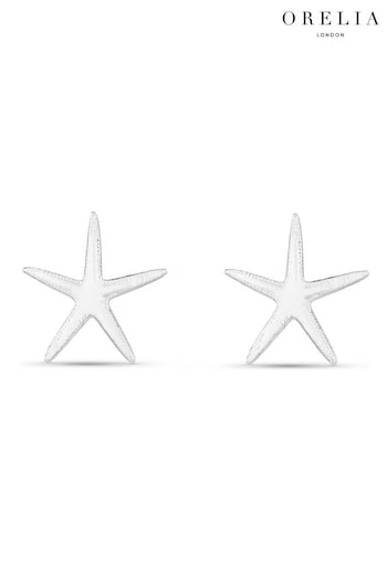 Orelia London Silver Plated Starfish Stud Earrings (E27318) | £20