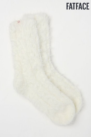 FatFace Cream Cable Lounge Socks (E27494) | £14