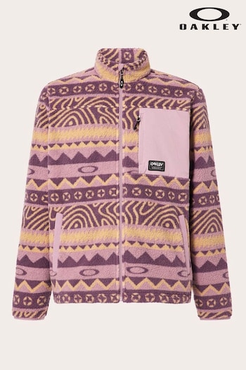 Oakley Pink Mountain Fire Full Zip Sherpa Fleece (E27671) | £82