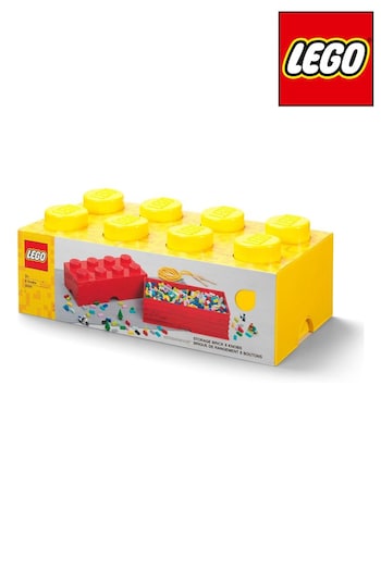 LEGO Yellow Storage Brick 8 Scaled Up Stackable Storage Box (E28332) | £32