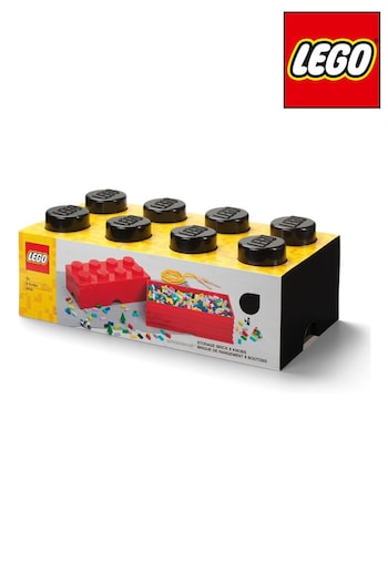 LEGO Black Storage Brick 8 Scaled Up Stackable Storage Box (E28341) | £32