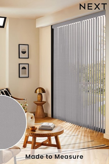 Grey Bel Blackout Made to Measure Vertical Blind (E28391) | £47