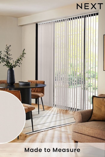 Natural Picce Blackout FR Made to Measure Vertical Blind (E28393) | £47