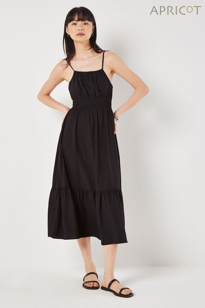 Apricot smock maxi dress store