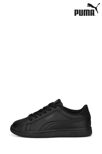 Puma Black Kids Smash 3.0 L Shoes (E28815) | £40