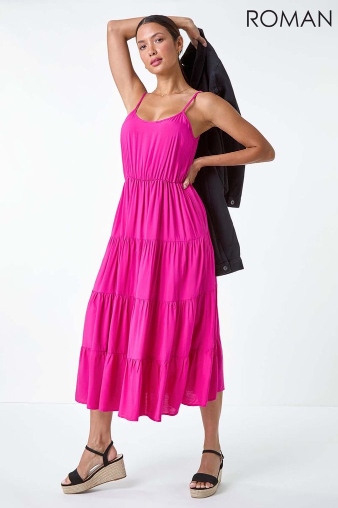 Roman pink dresses cheap