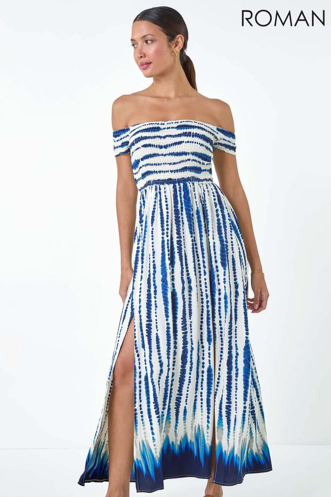 Roman bardot dress 2025