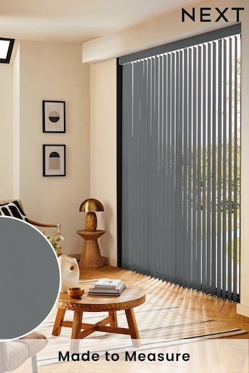 Grey Leo Made to Measure Vertical Blinds (E29443) | £35