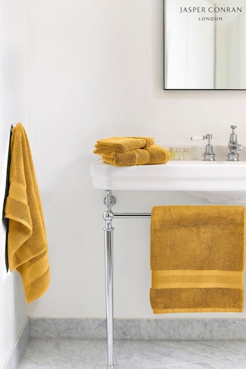 Jasper Conran London Ochre Soft Lightweight Turkish Cotton Zero Twist Towel (E29761) | £16 - £40