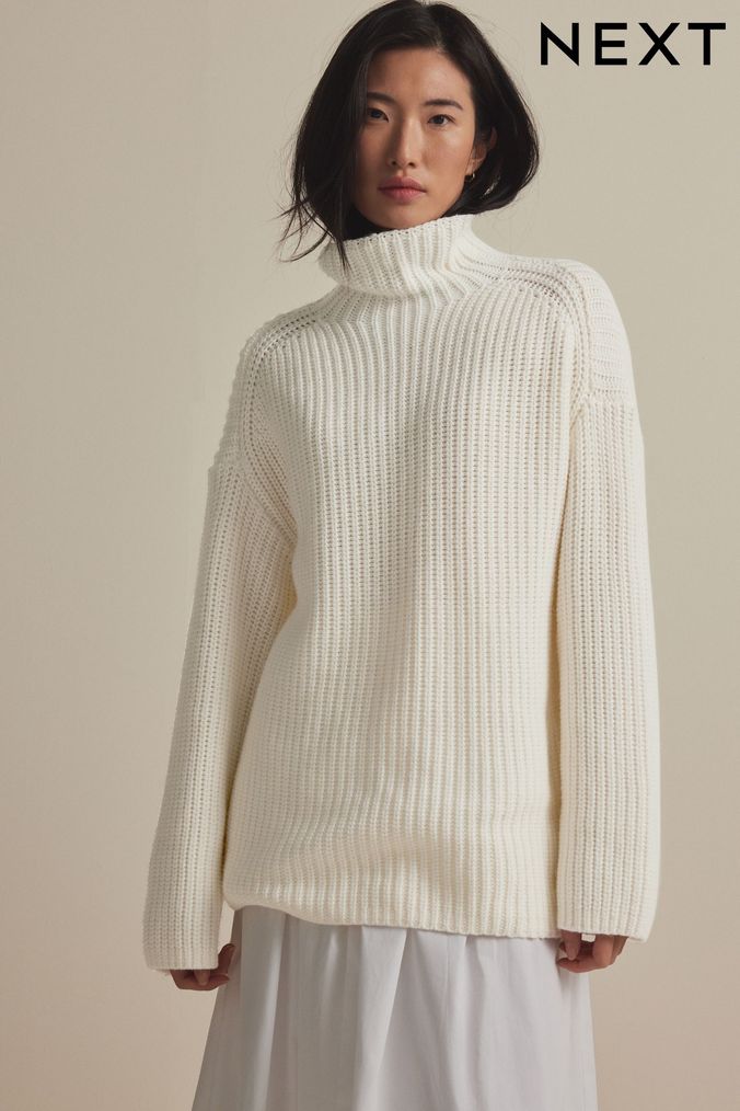 Next funnel neck jumper deals