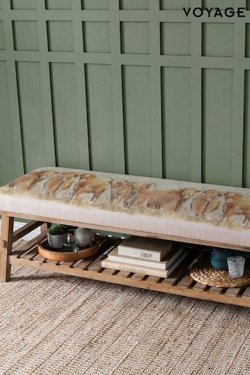 Voyage Maison Cream Rupert Highland Cow Animal Bench (E30808) | £280