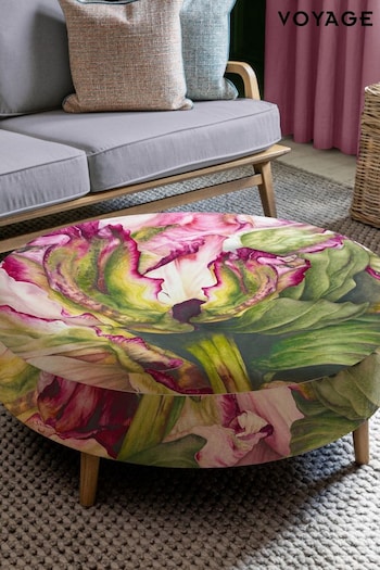 Voyage Maison Fuchsia Petra Heligan Floral Classic Footstool (E30810) | £215