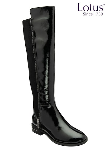 Lotus Black Leg Boots (E30910) | £75