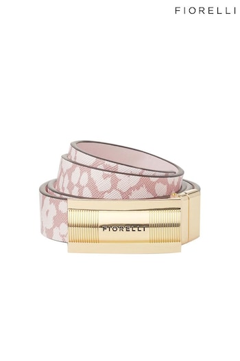 Fiorelli Pink Pennie 25 MM Reversible Leopard Belt (E31130) | £29