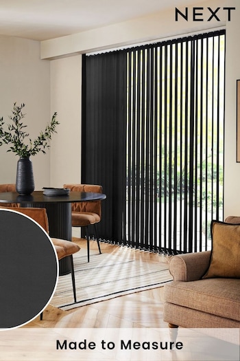 Grey Fiskar Made to Measure Vertical Blinds (E32013) | £21