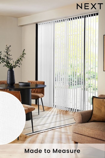 White Vodnar Made to Measure Vertical Blinds (E32014) | £21