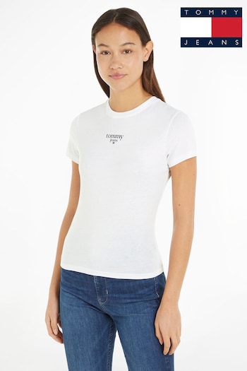 Tommy Jeans Slim Fit Essential Logo T-Shirt (E32035) | £30