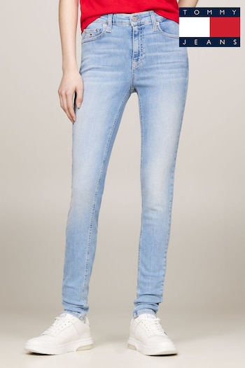 Tommy Jeans Blue Nora Skinny Jeans (E32039) | £80