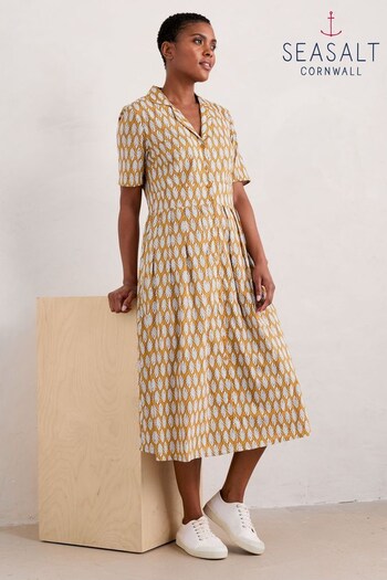 Seasalt Cornwall Yellow Petite Charlotte Dress (E32120) | £76