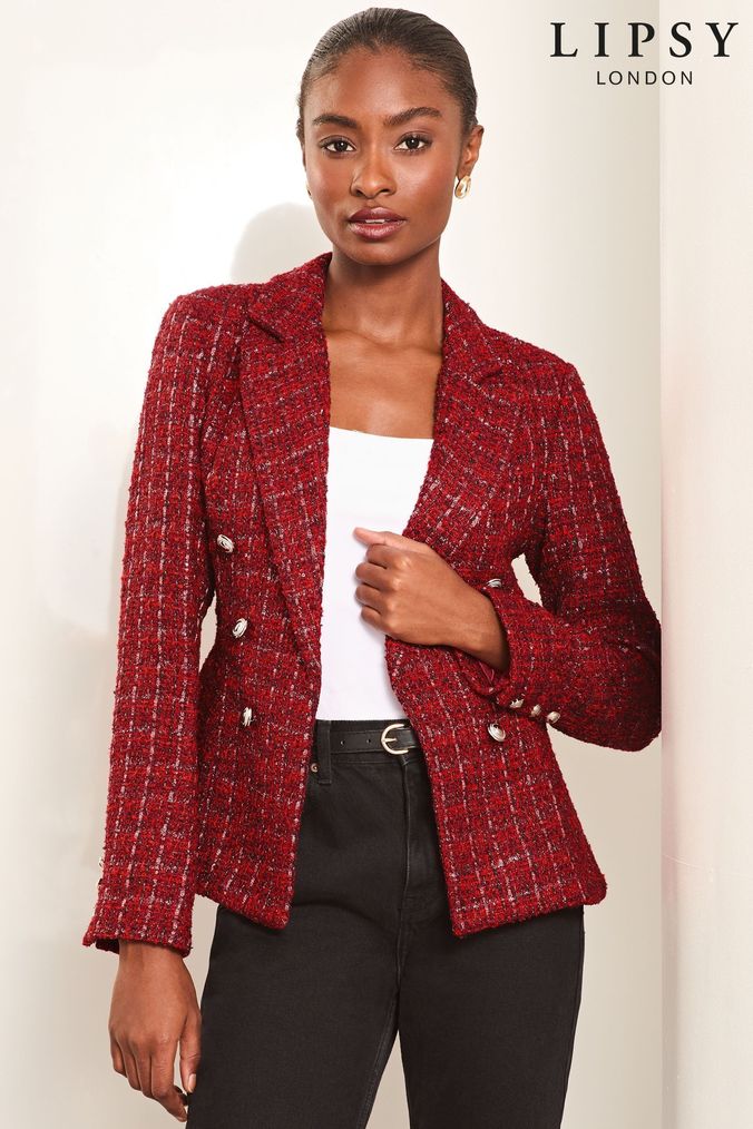 Black and red jacket womens online