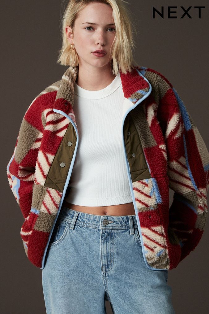 Buy Women s Fleeces Print Sweatshirtsandhoodies Online Next UK