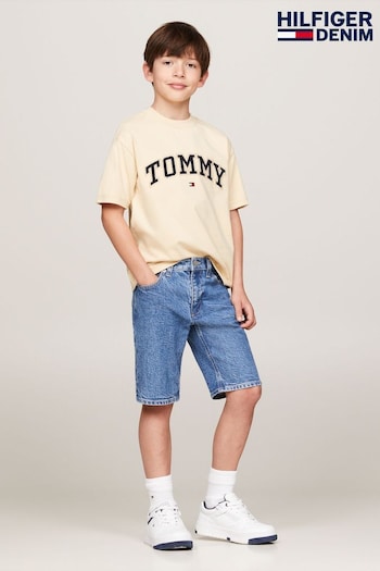 Tommy Hilfiger Varsity Embroidered White T-Shirt (E32768) | £26 - £29