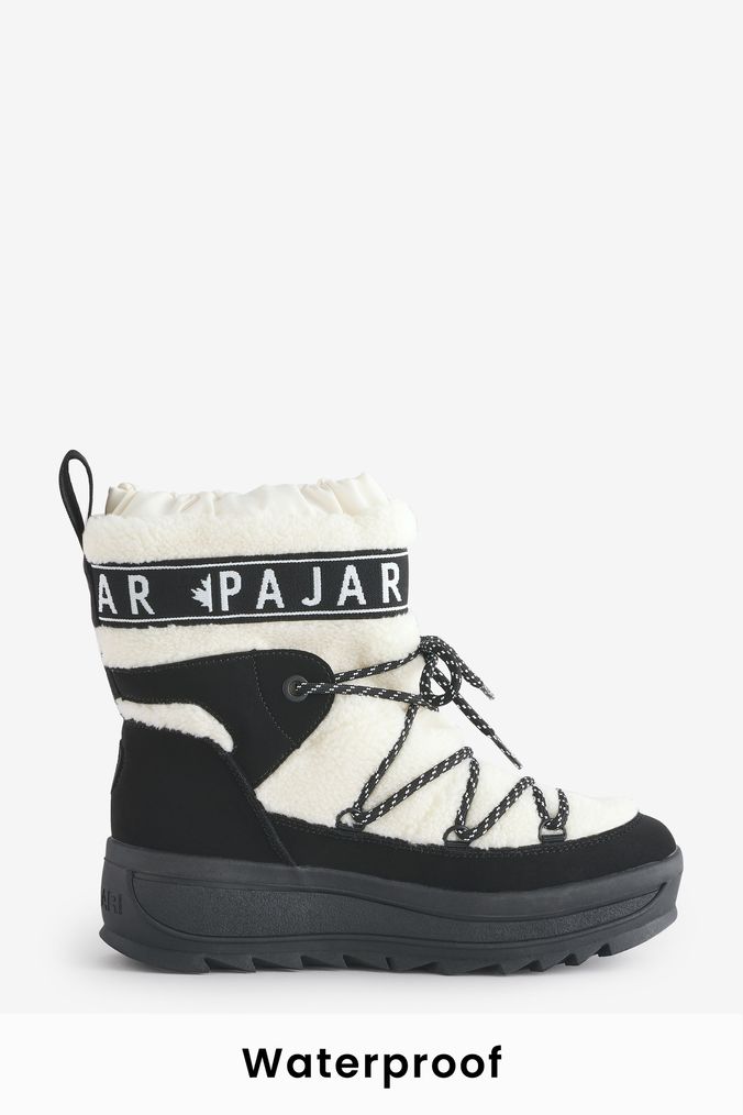 Women s White Ankle Length Boots Next Official Site