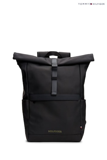 Tommy Hilfiger Monotype Black Backpack (E32983) | £130