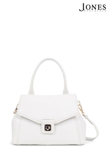 Jones Bootmaker Vanya Leather White Handbag (E33013) | £99