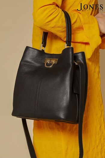 Jones Bootmaker Verna Leather Shoulder Black Bag (E33015) | £99