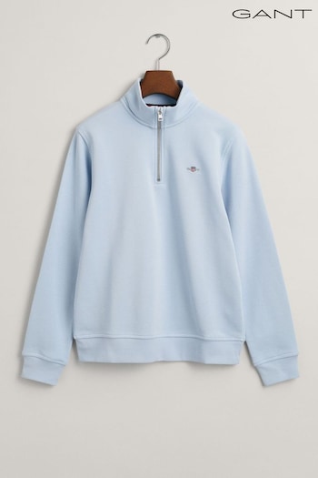 GANT Blue Teens Shield Half-Zip Sweatshirt (E33164) | £80
