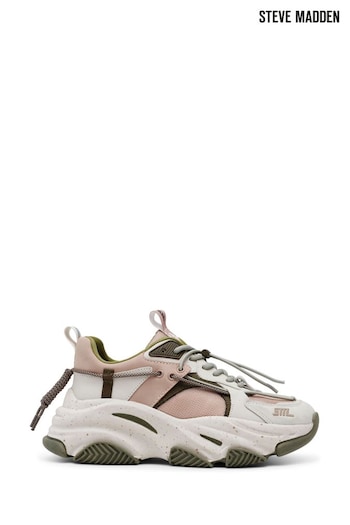 Steve Madden Cream Vault 2 Trainers (E33248) | £130