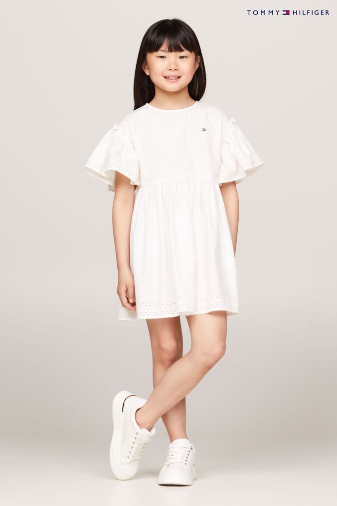 Next girls white dress hot sale